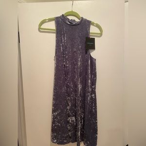 New with tags Cynthia Rowley velvet mock high neck dress , size medium